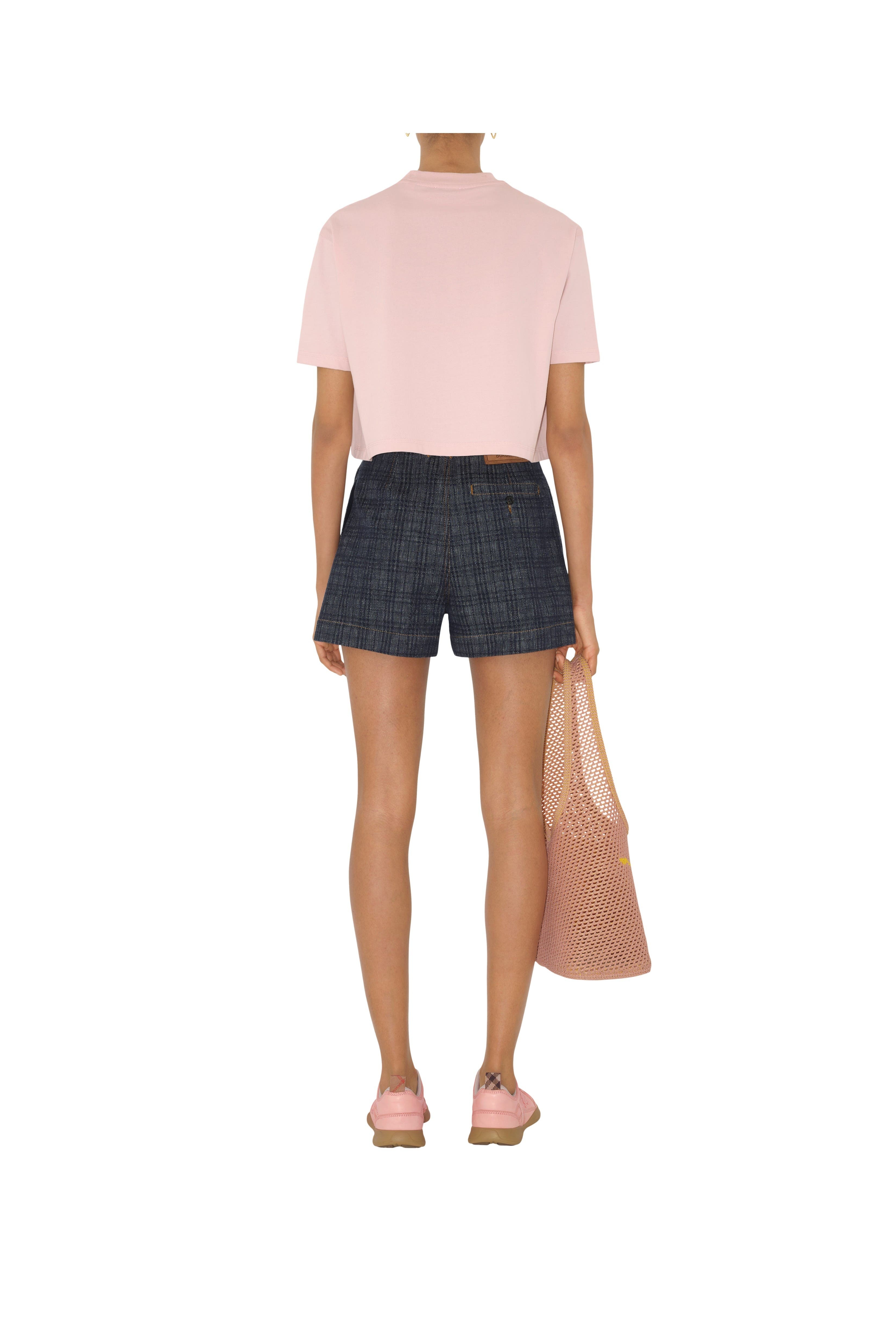 burberry Cropped Cotton T-shirt in Bouquet at Nordstrom - 4