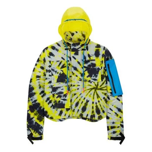 (WMNS) Nike Lab Tie Dye Jacket 'Volt Blue' CK4808-702 - 1