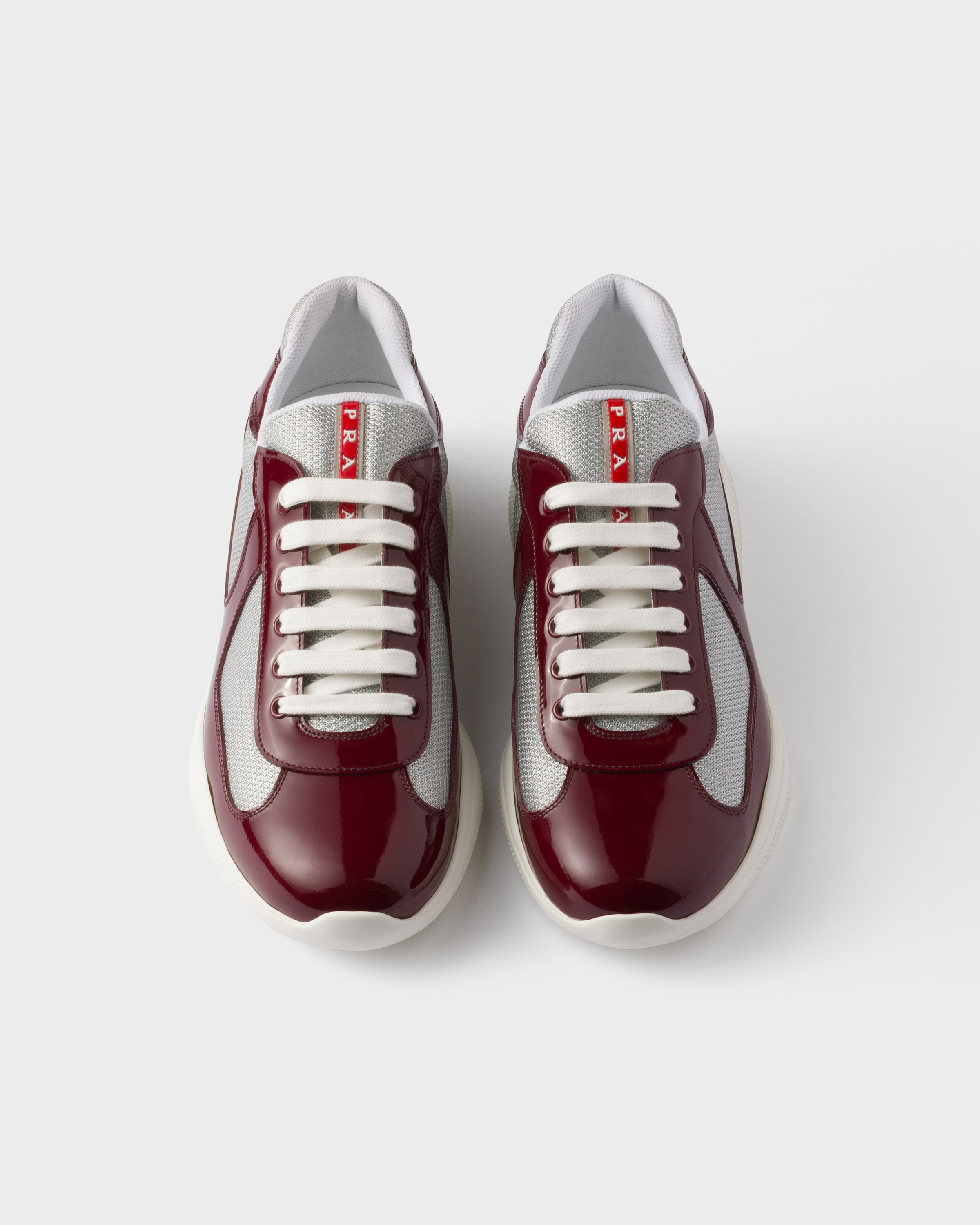 Patent leather and technical fabric Prada America's Cup sneakers - 3