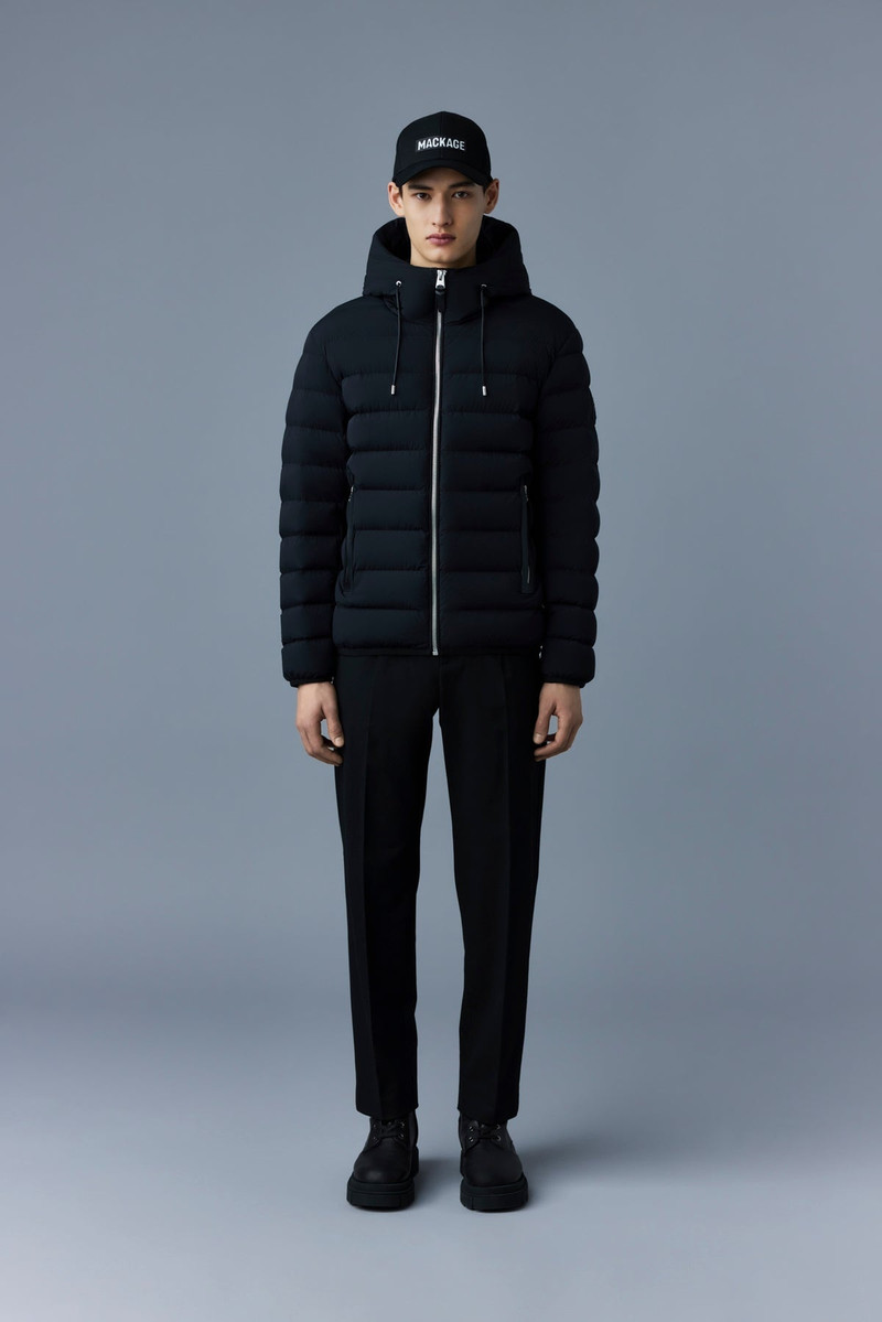 MACKAGE JACK Agile-360 stretch light down jacket with hood outlook