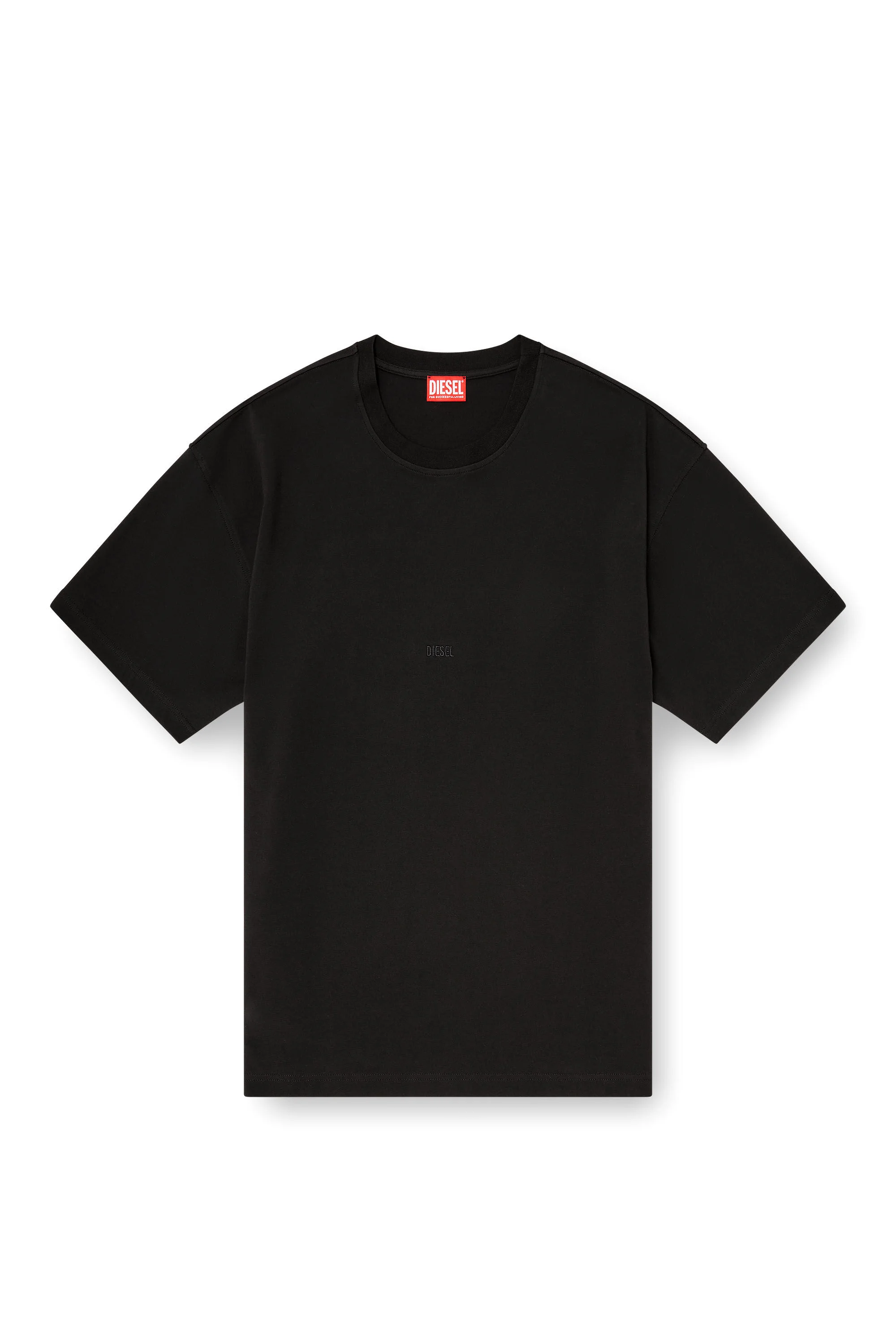 COTTON-INTERLOCK T-SHIRT WITH LOGO EMBROIDERY - 1