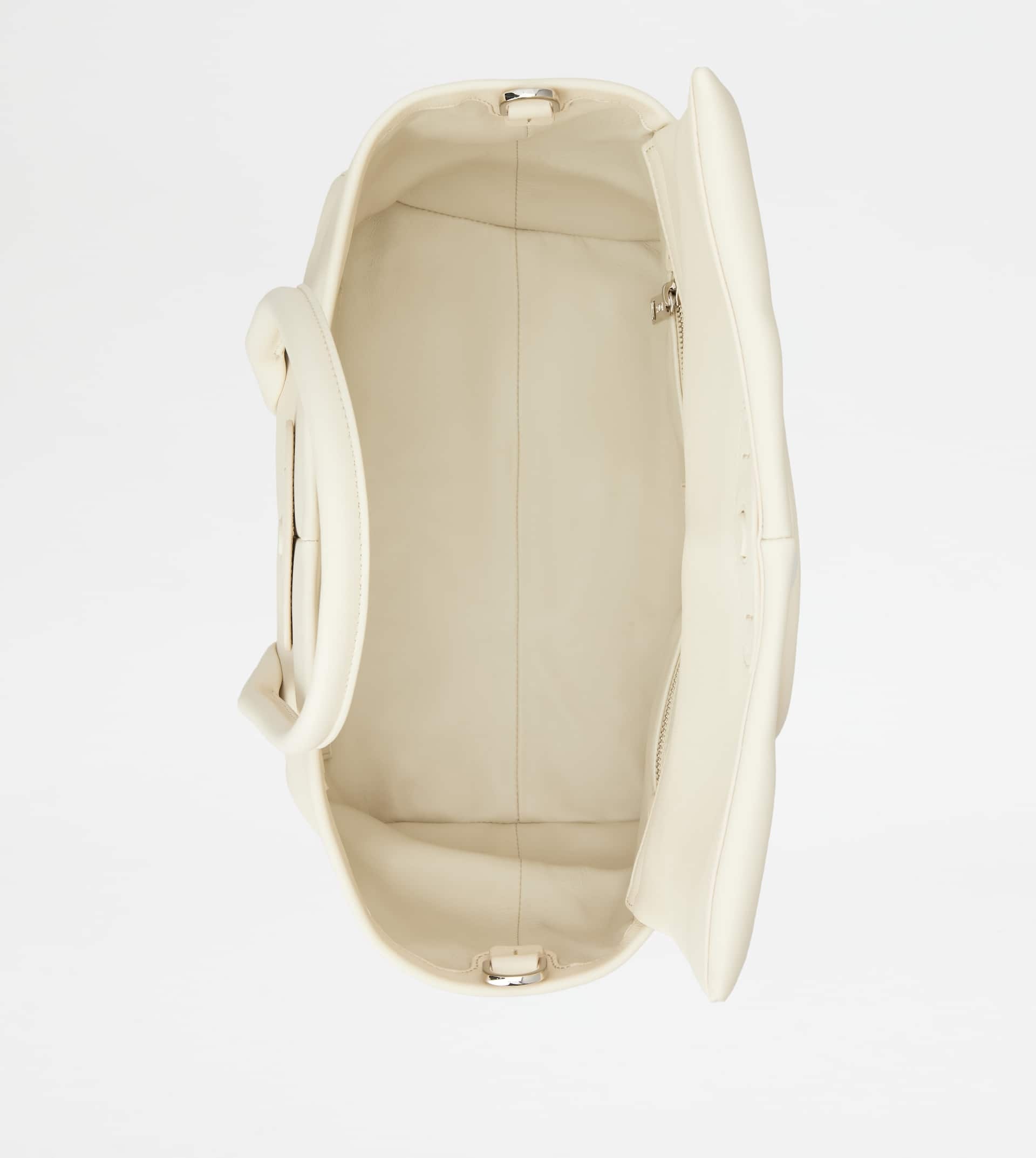 TOD'S DI BAG REVERSE IN LEATHER SMALL - OFF WHITE - 5