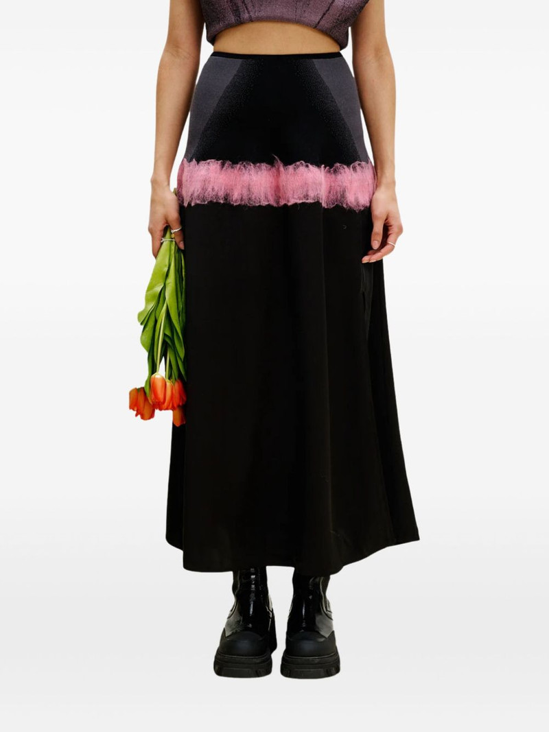 needle-punch ruffled skirt 1