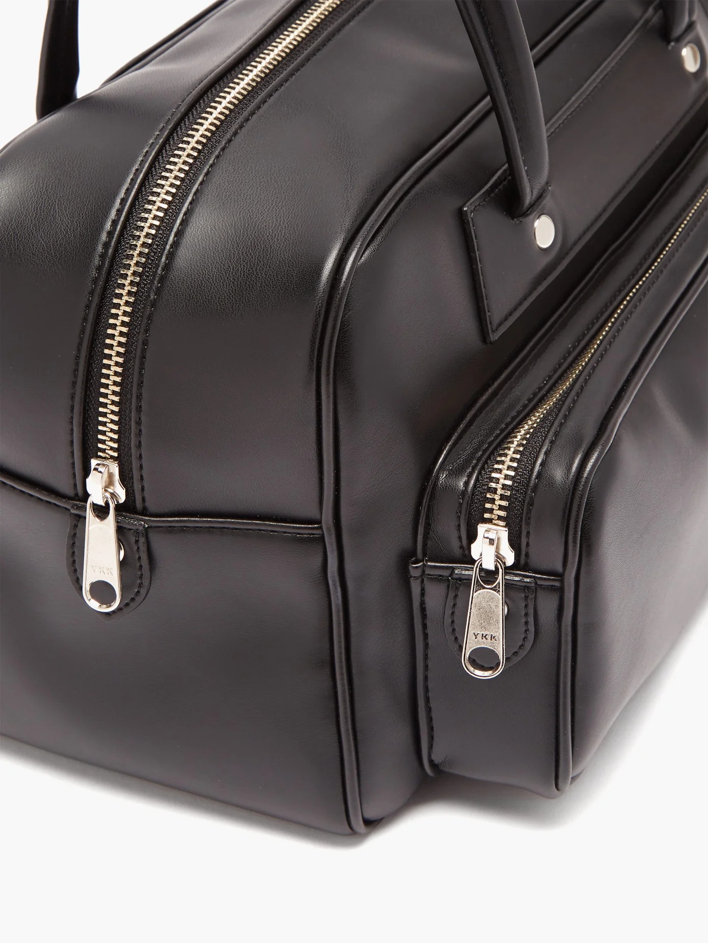 Faux-leather bowling bag - 5