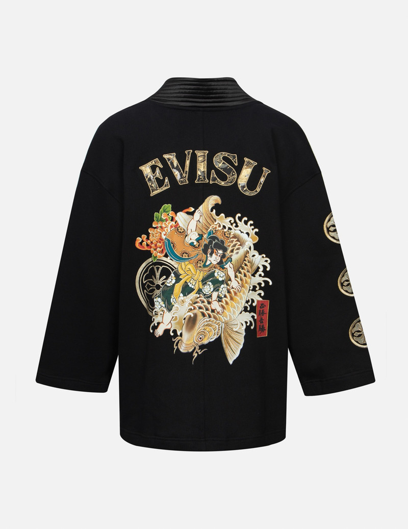 MULTI EMBROIDERIY AND PRINT LOOSE FIT KIMONO 2