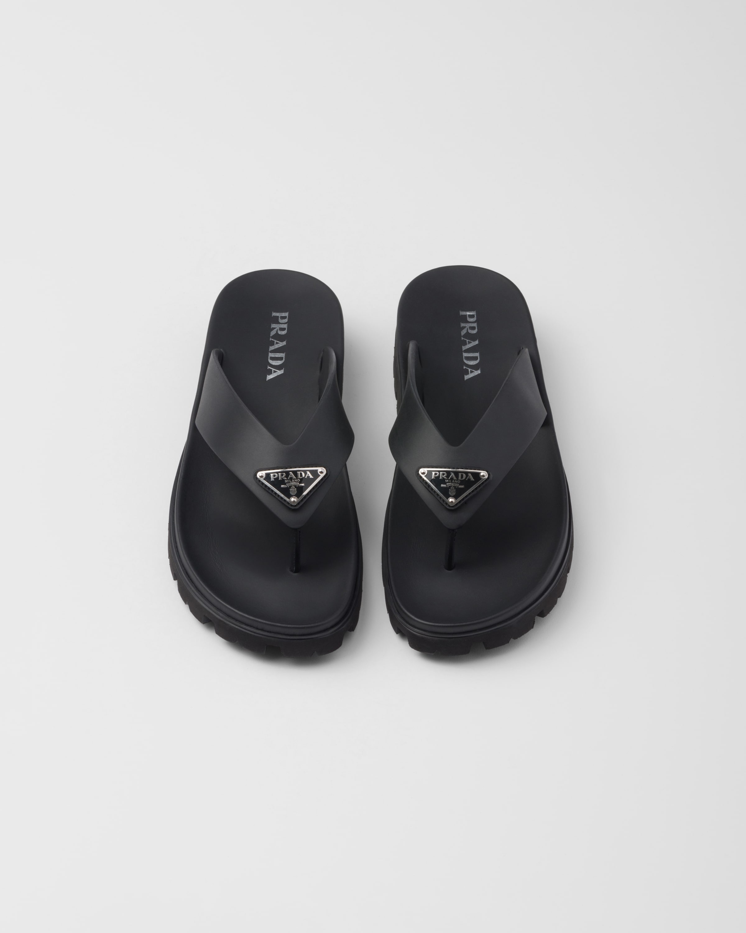 【PRADA】Rubber thong sandals ラバー トングサンダル Prada Rubber Thong Sandals | Saks Fifth Avenue