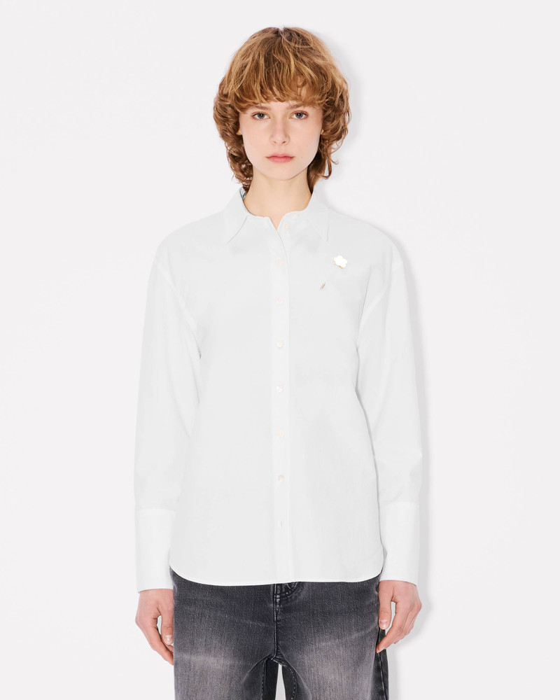 'Boke Flower' pin shirt in cotton poplin 3