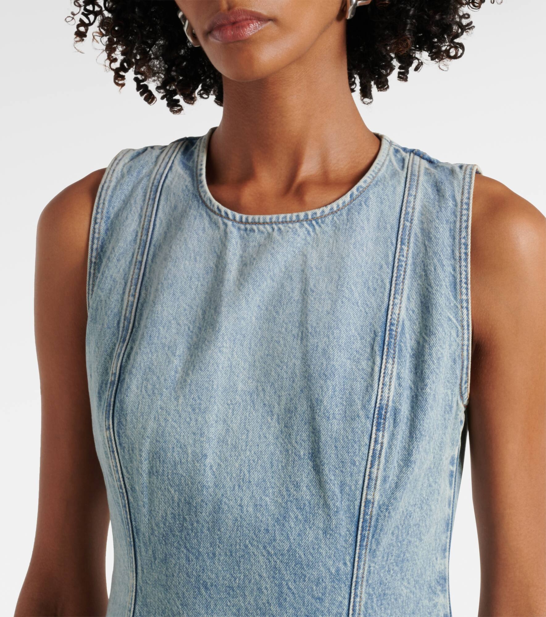 Denim minidress - 4