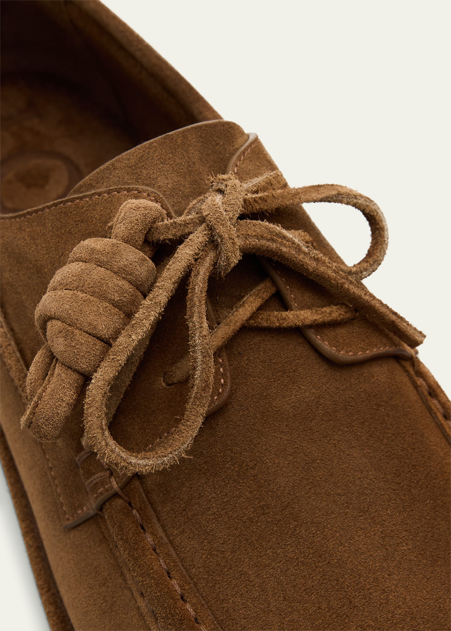 Men's Campo Suede Flamenco-Knot Boat Shoes - 6
