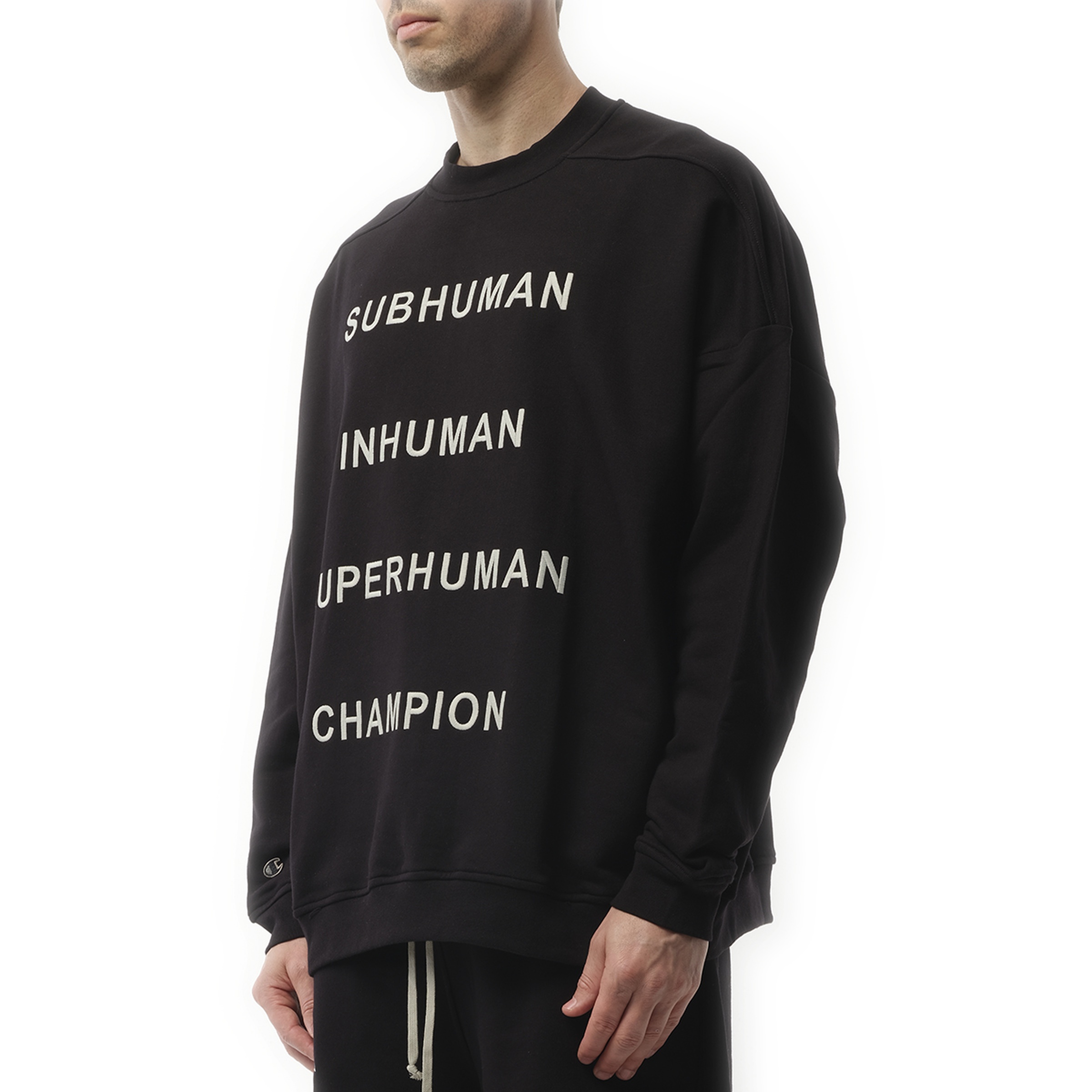 Champion x DRKSHDW Jumbo Sweatshirt in Black - 5