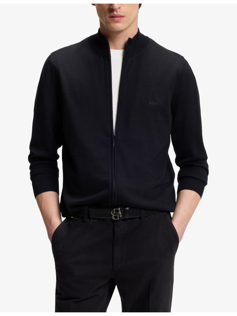 BOSS Monogram-Buckle Leather Belt outlook