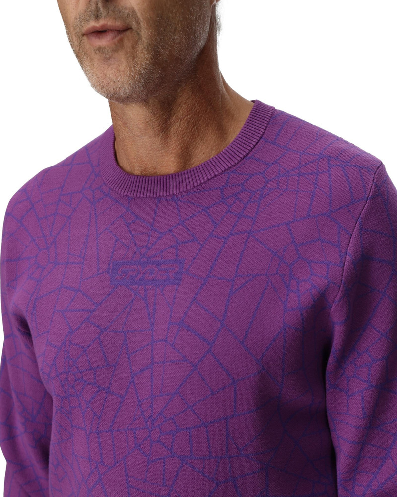 Mens Soelden Sweater - Glitch Purple 3