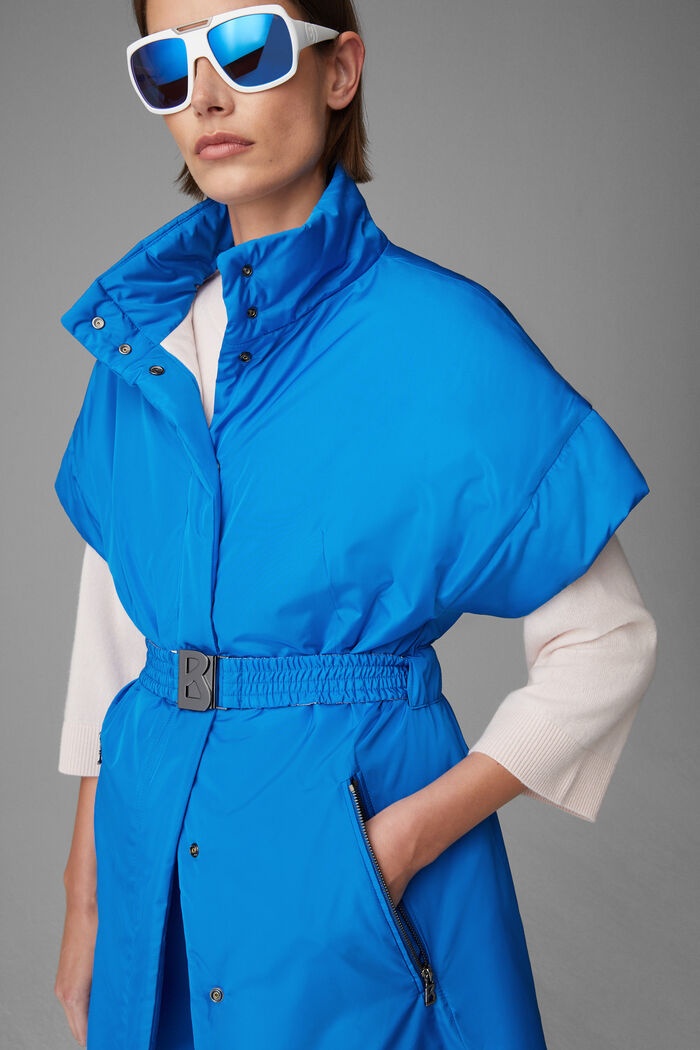 Amira Short-sleeved waistcoat in Azure blue - 5