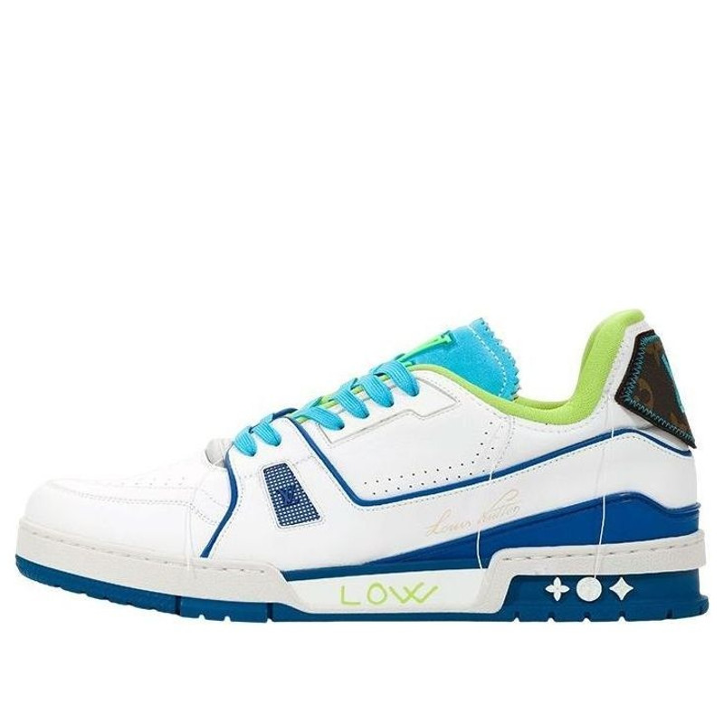 LOUIS VUITTON Trainers 'White Blue Green for Ghana' 1A9DBB - 1