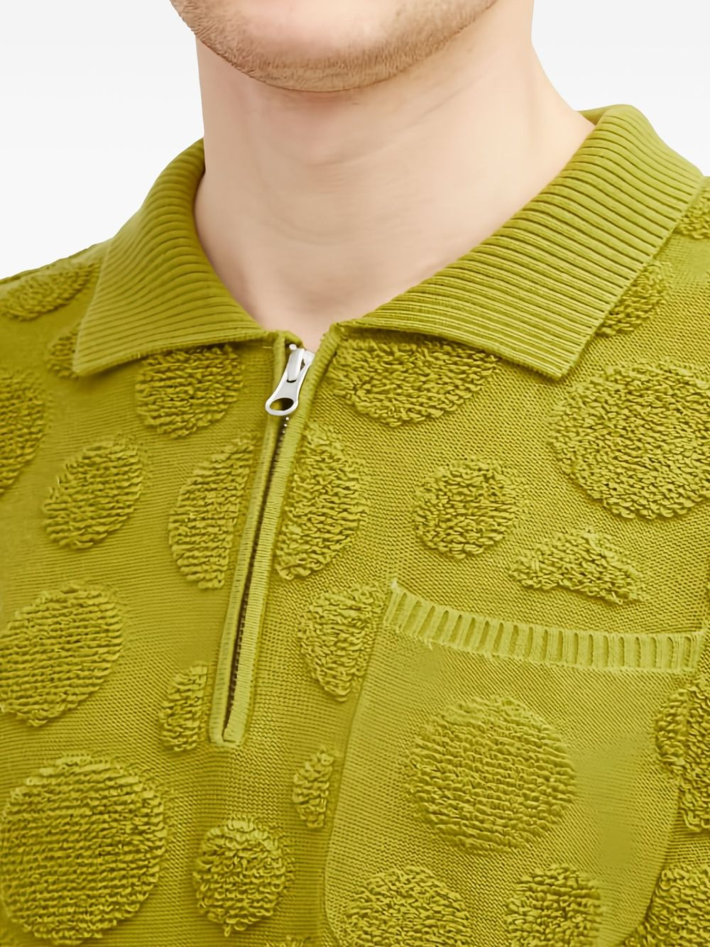 polka-dot polo sweater - 5