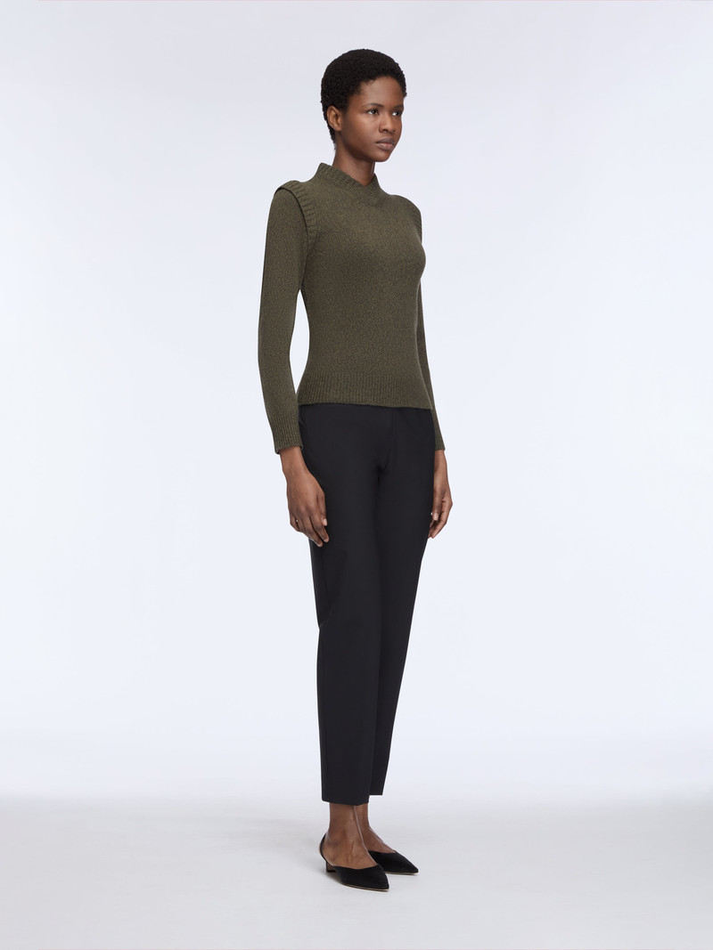 EMILIA WICKSTEAD Kit Knit In Dark Green Mouline Melange outlook