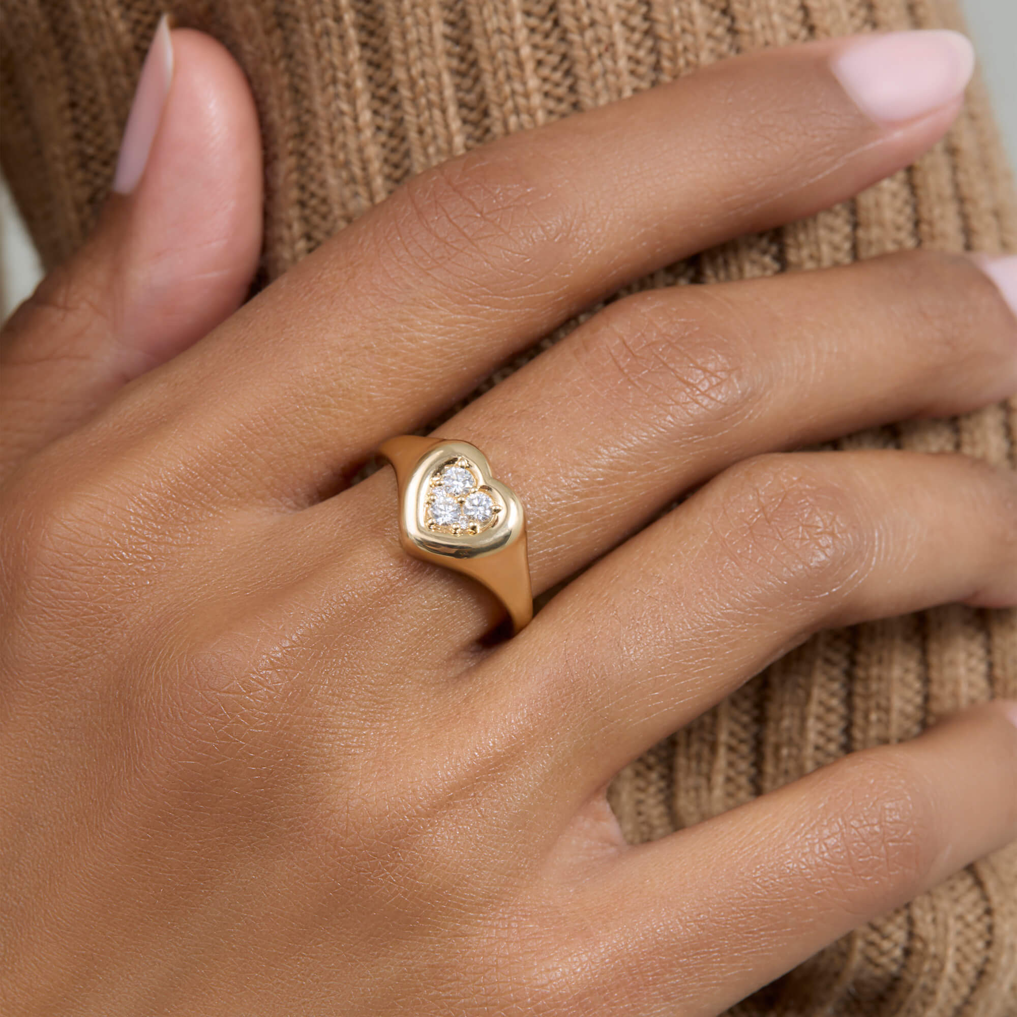 Hold My Heart Signet Ring - 2