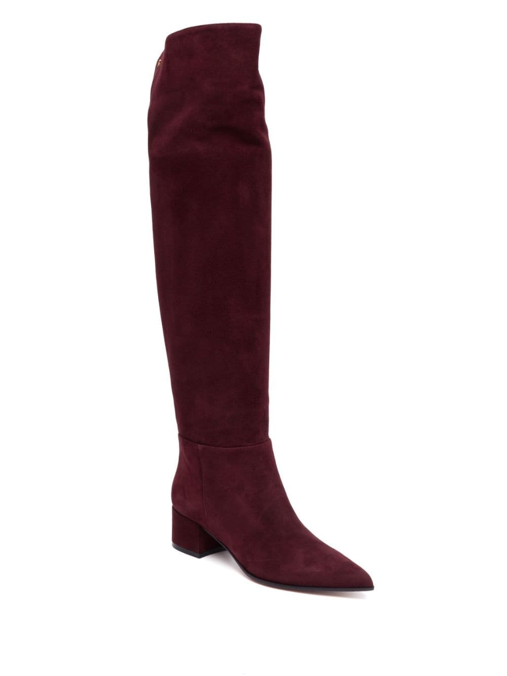 knee-high suede boots - 2