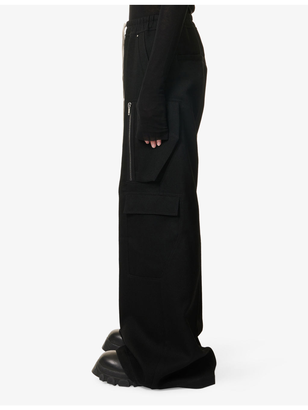 Bela Wide-Leg Wool Cargo Trousers - 3