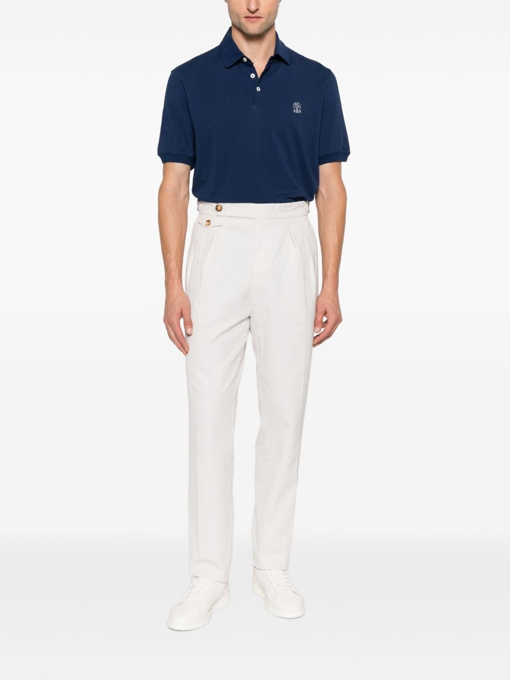 embroidered cotton polo shirt - 2