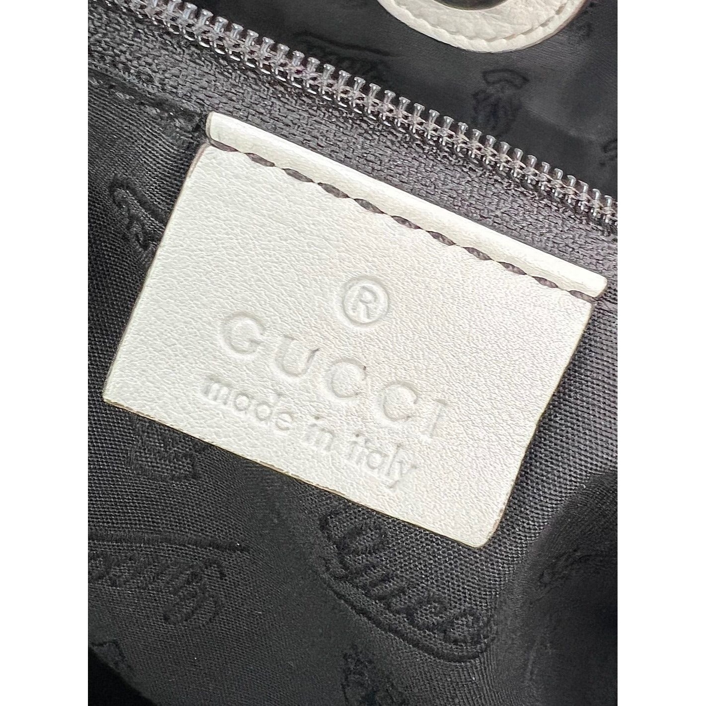 Gucci Sukey Medium Guccissima Leather Mystic White Tote - 4