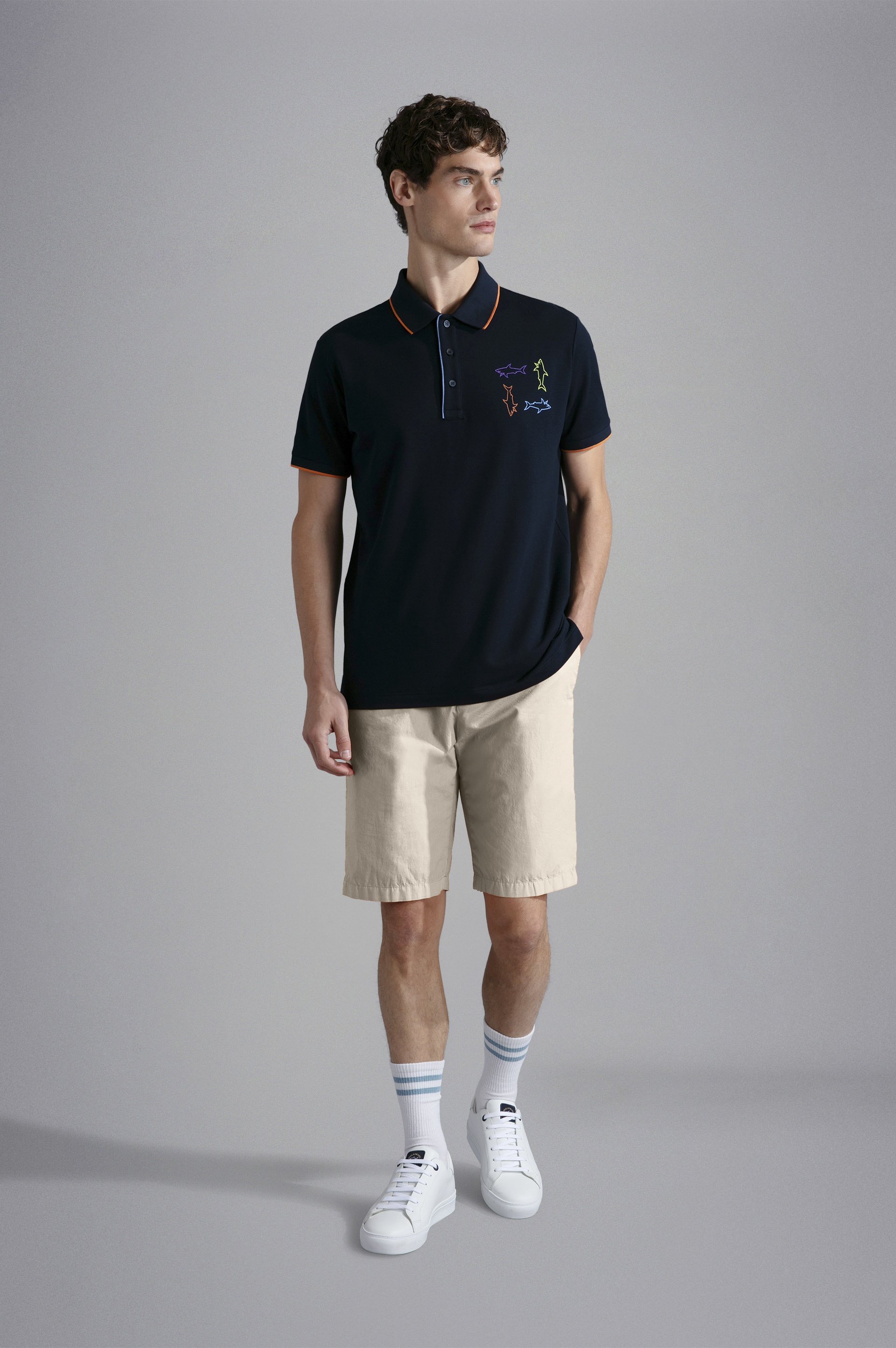 ULTRA-LIGHT POPLIN COTTON BERMUDA SHORTS - 2