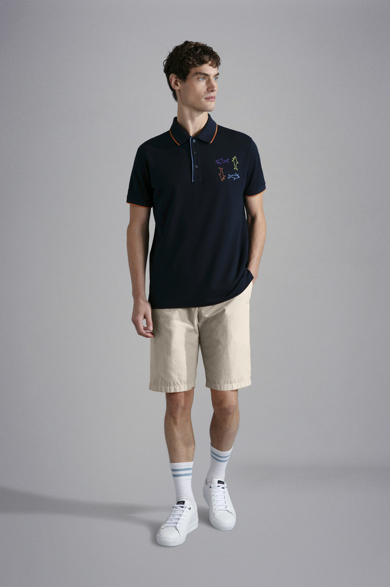 Paul & Shark ULTRA-LIGHT POPLIN COTTON BERMUDA SHORTS outlook