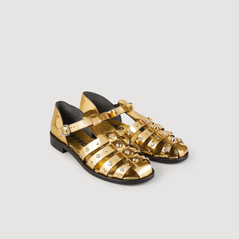 Sandro Olyma studded sandals outlook
