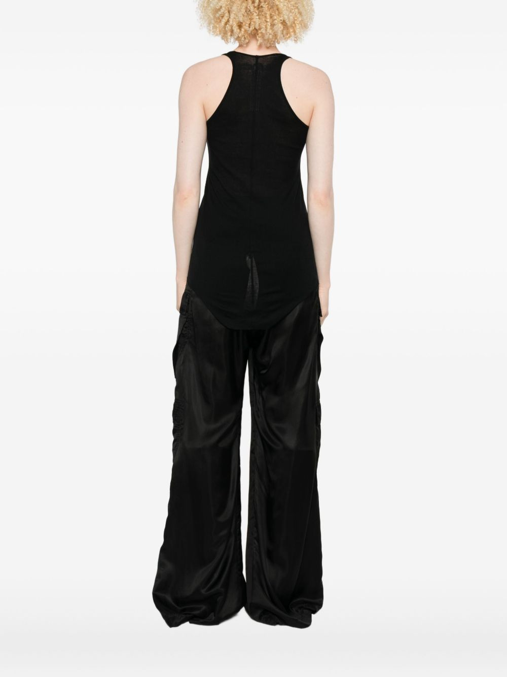 racer-back curved-hem top - 4