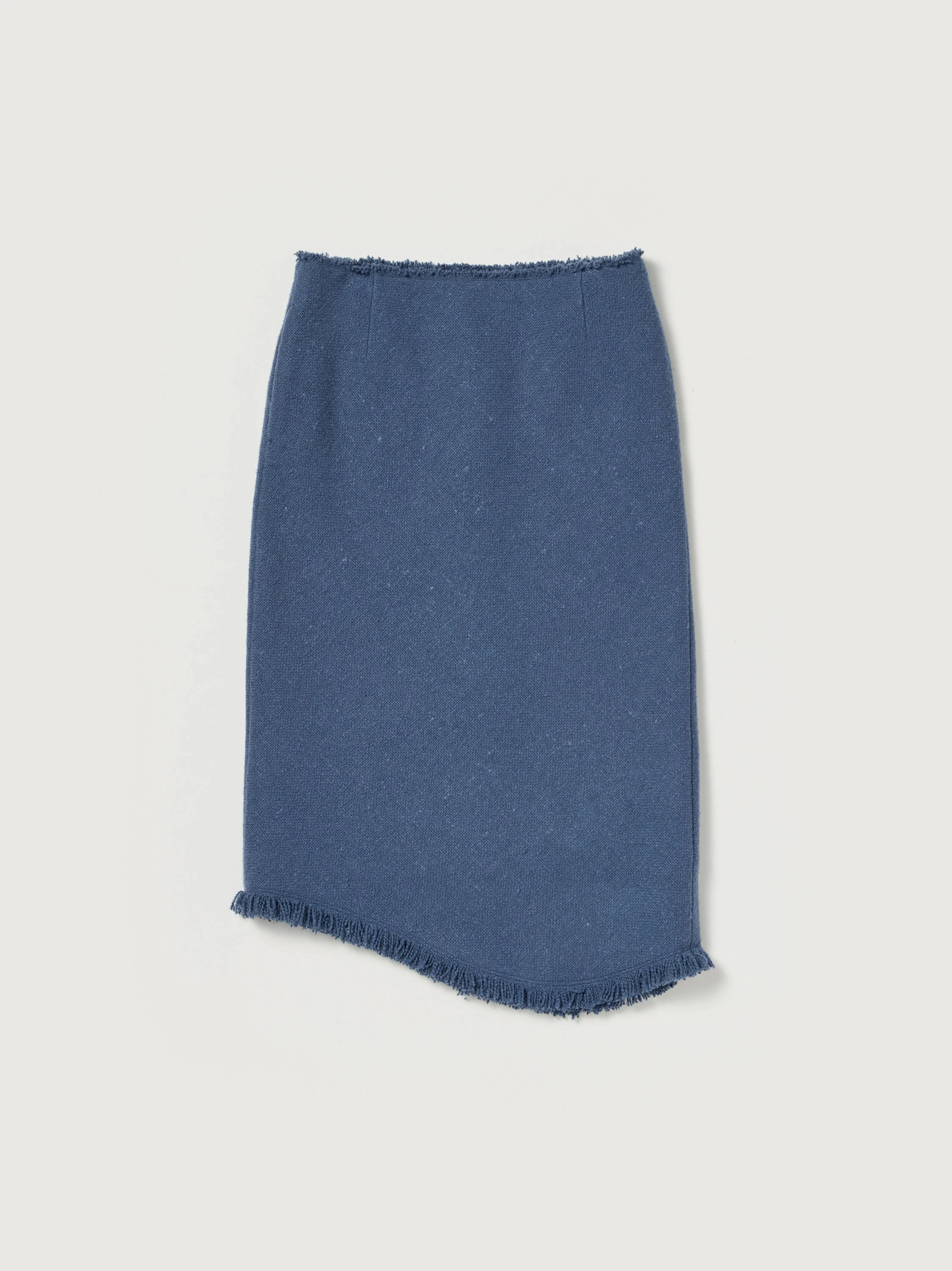 HOMESPUN TWEED FRINGE SKIRT - 1