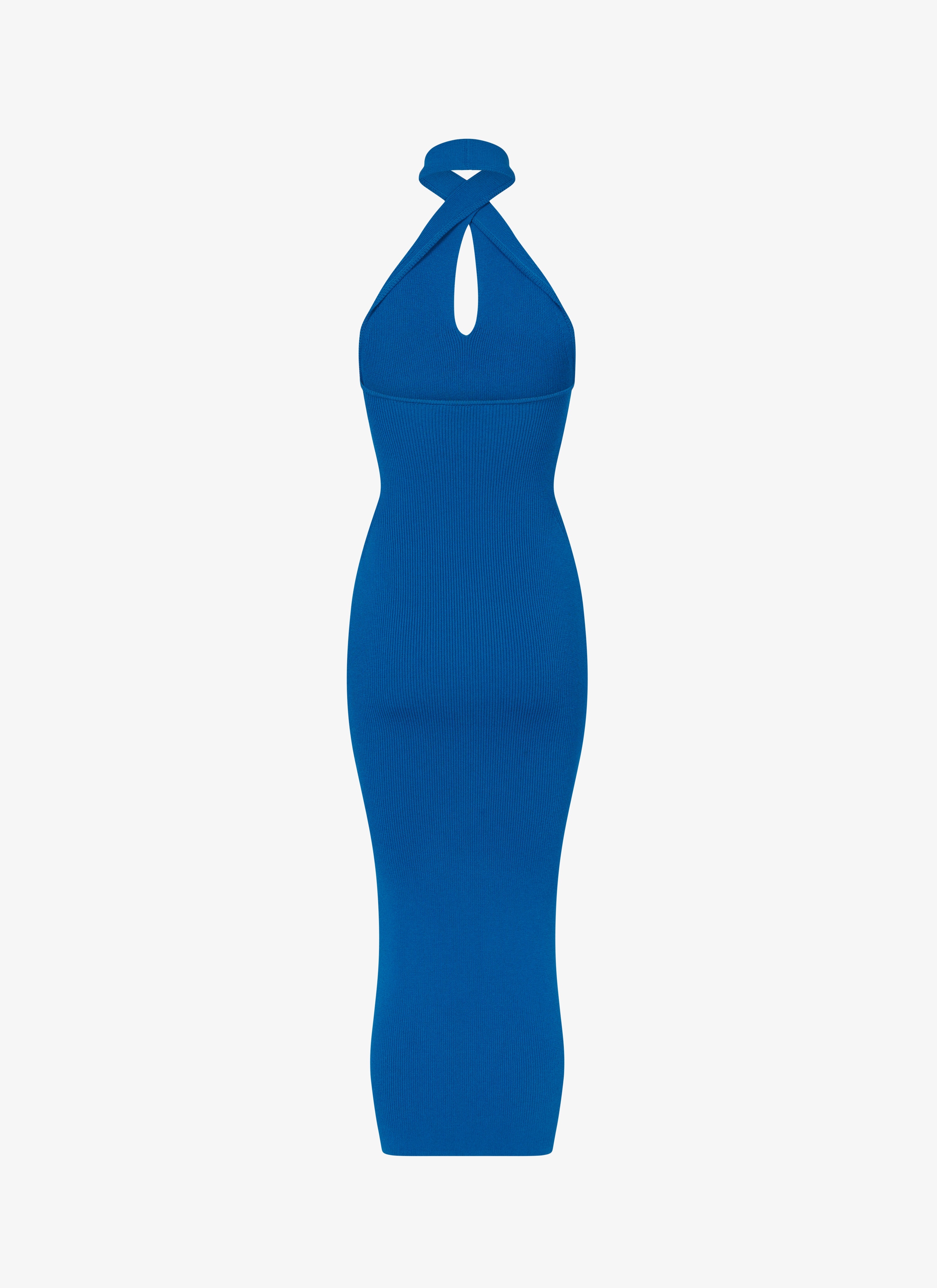 KNITTED CROSS MIDI DRESS - 2