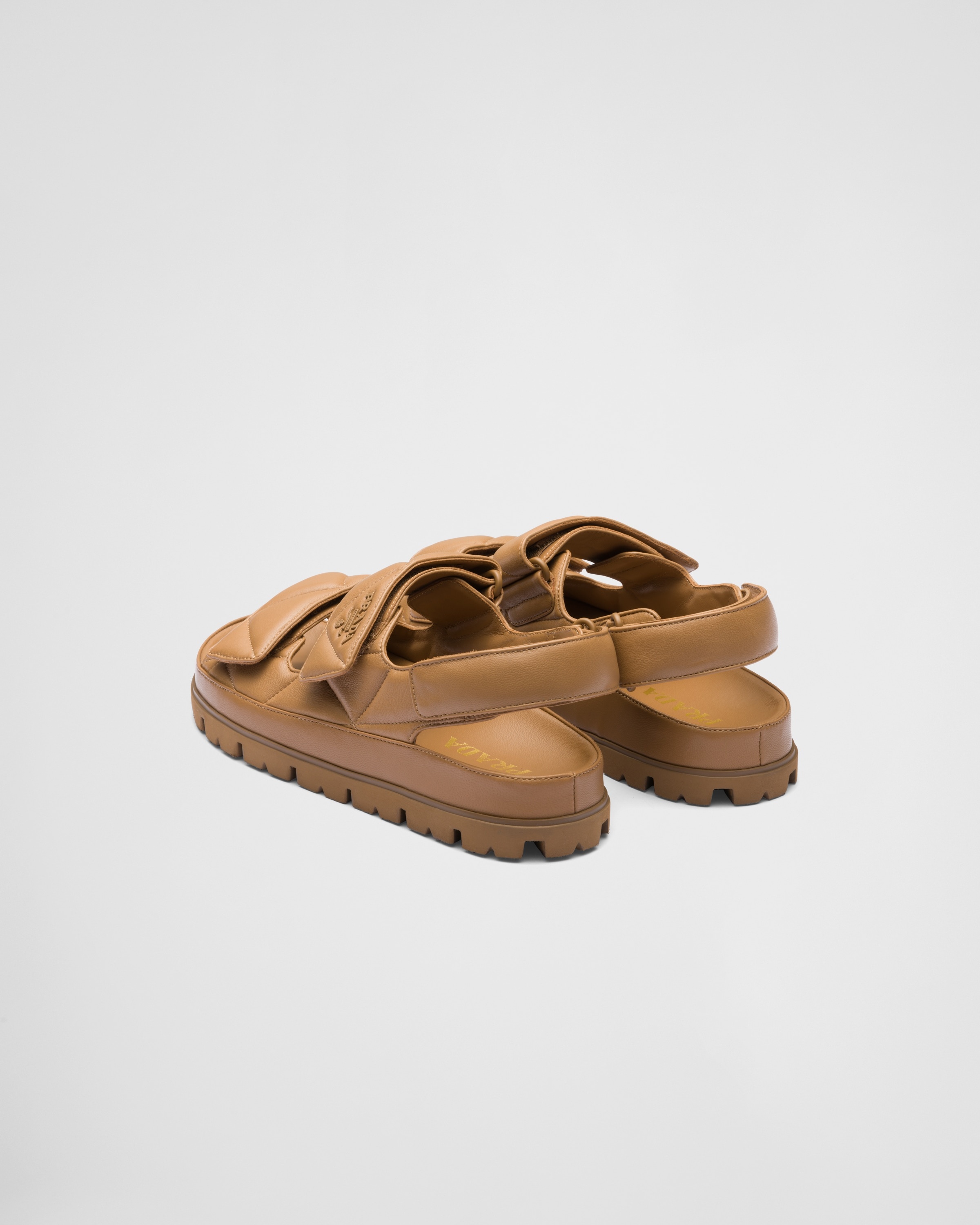 Padded nappa leather sandals - 5