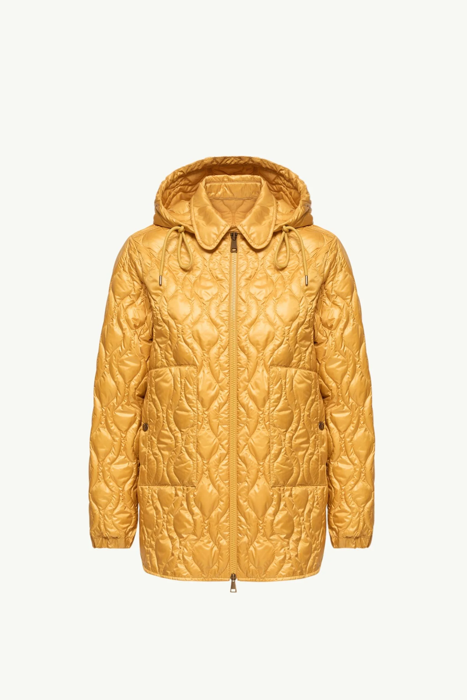 Balette Geometric Quilted Mid-Length Down Jacket - 1