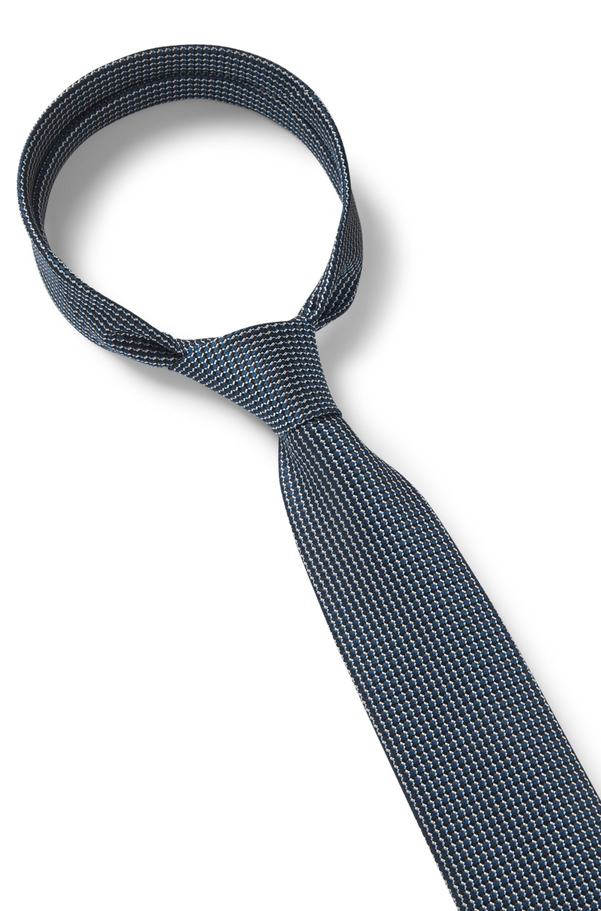 SILK TIE WITH MICRO PATTERN - 6