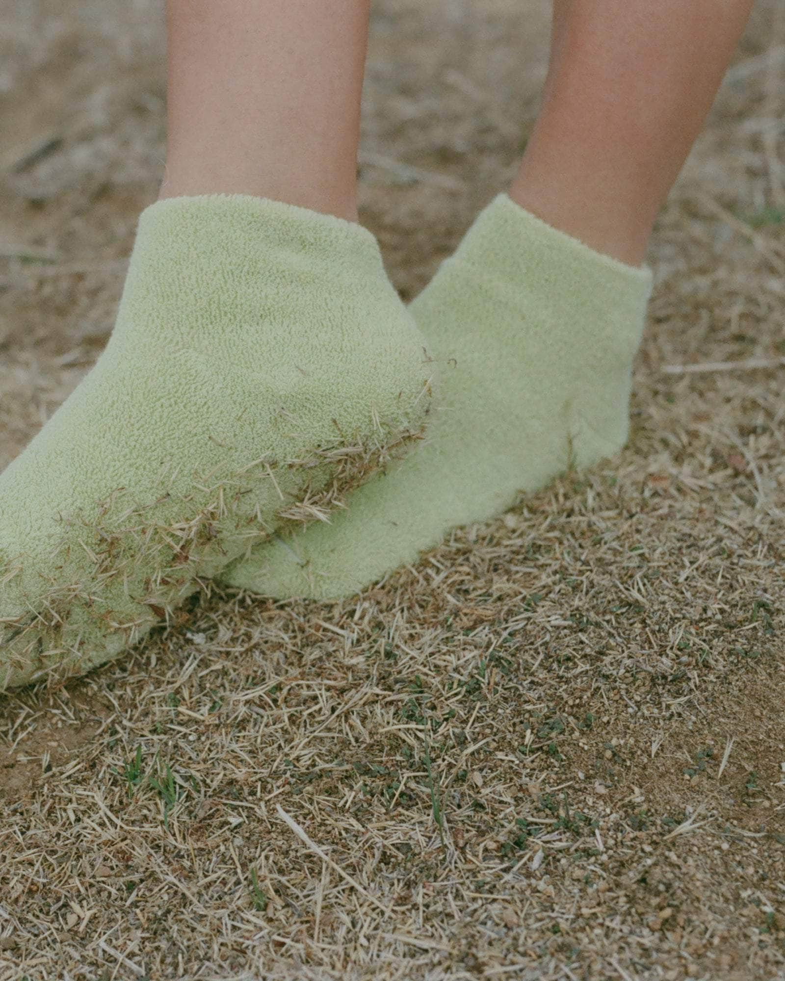 Buckle Ankle Socks - Textured Organic Cotton - 3