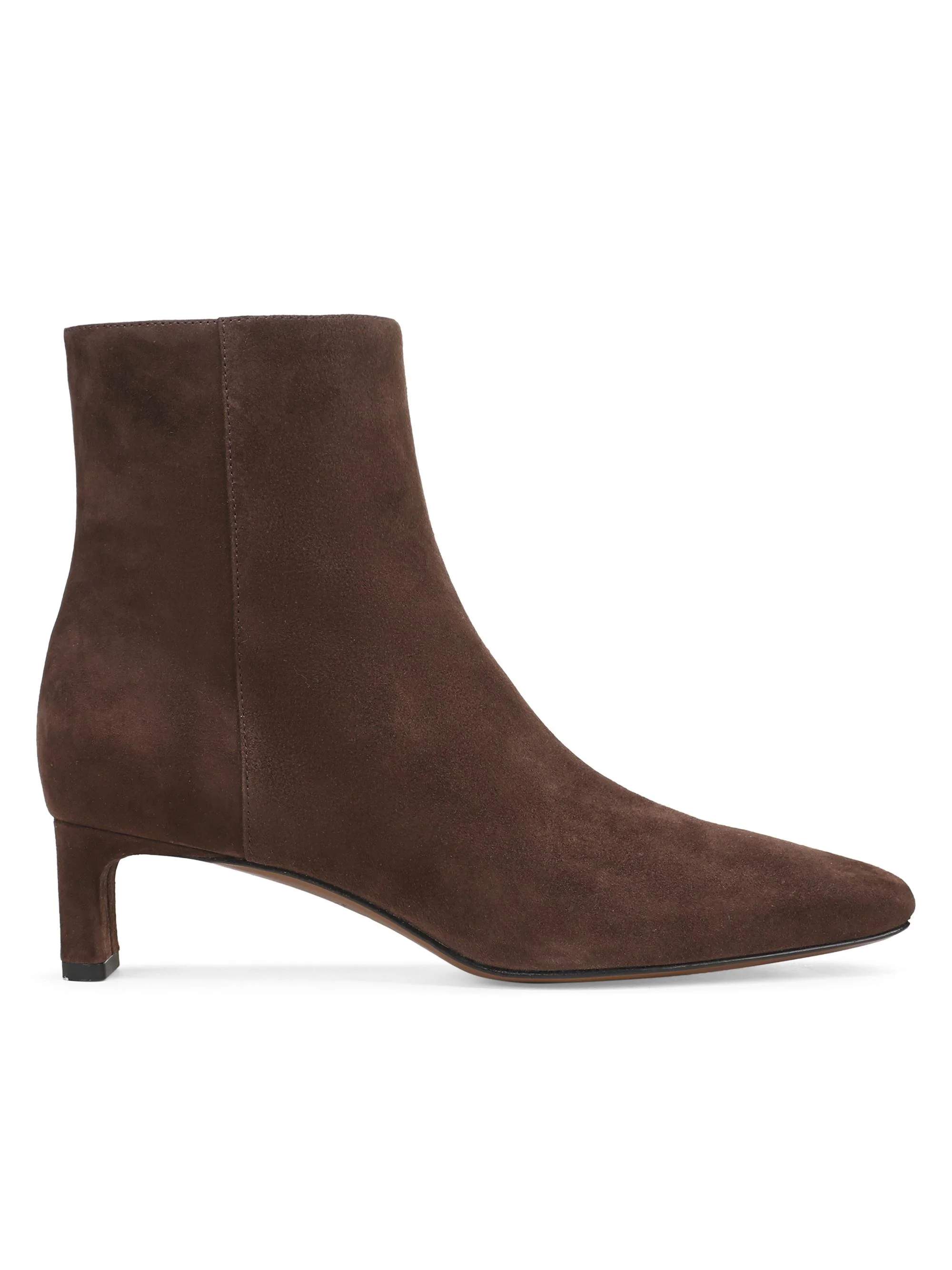 Women's Lilith 45MM Suede Short Booties - Cacao Brown - 1