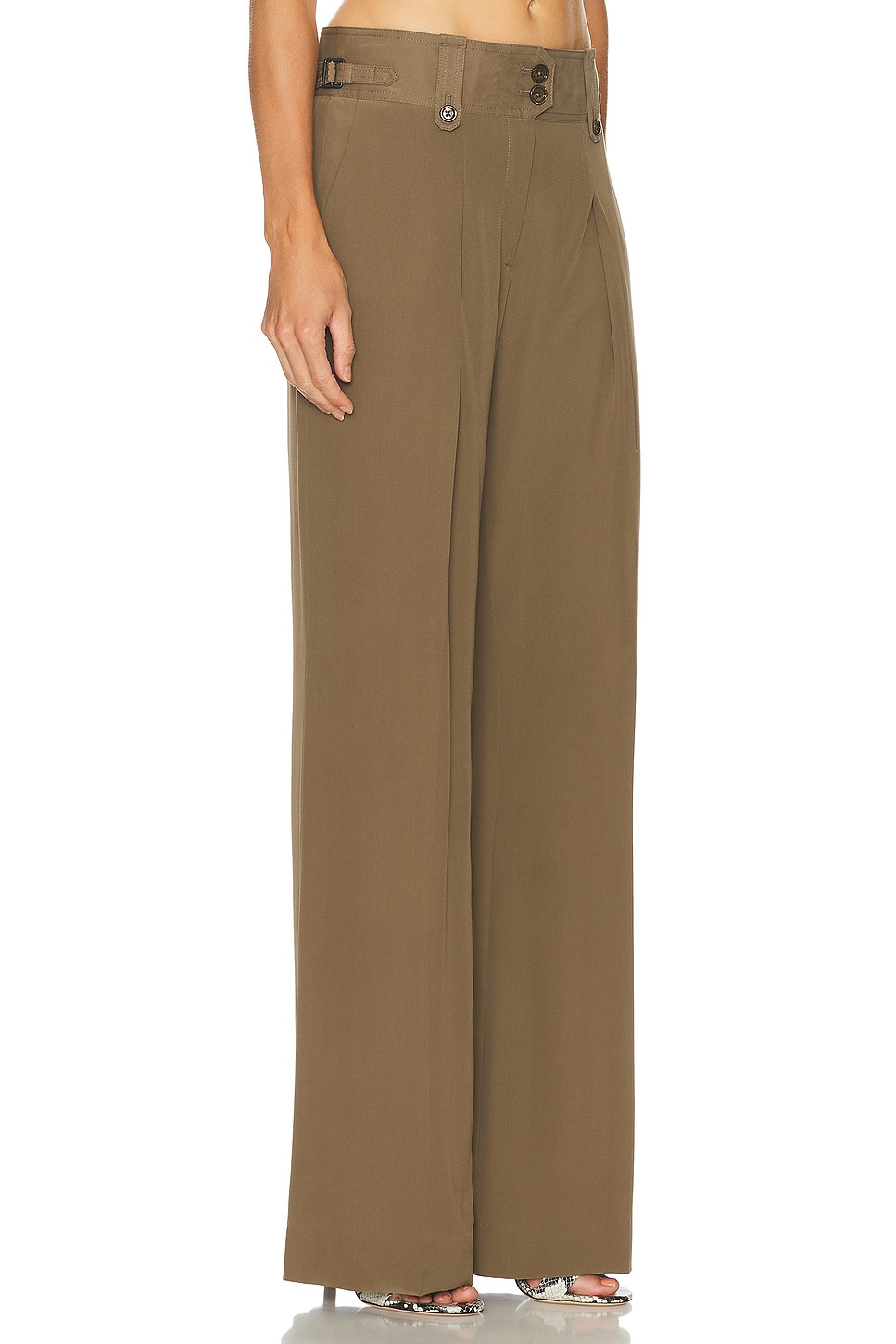 Pleated Wide Leg Pant - 2