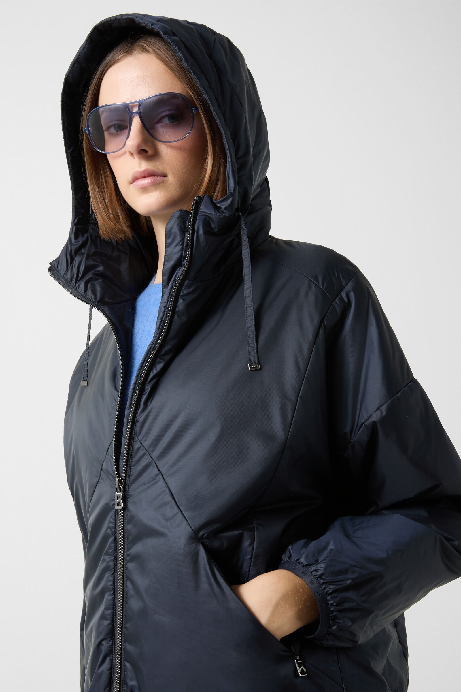 Beryll lightweight down jacket in Navy blue - 7