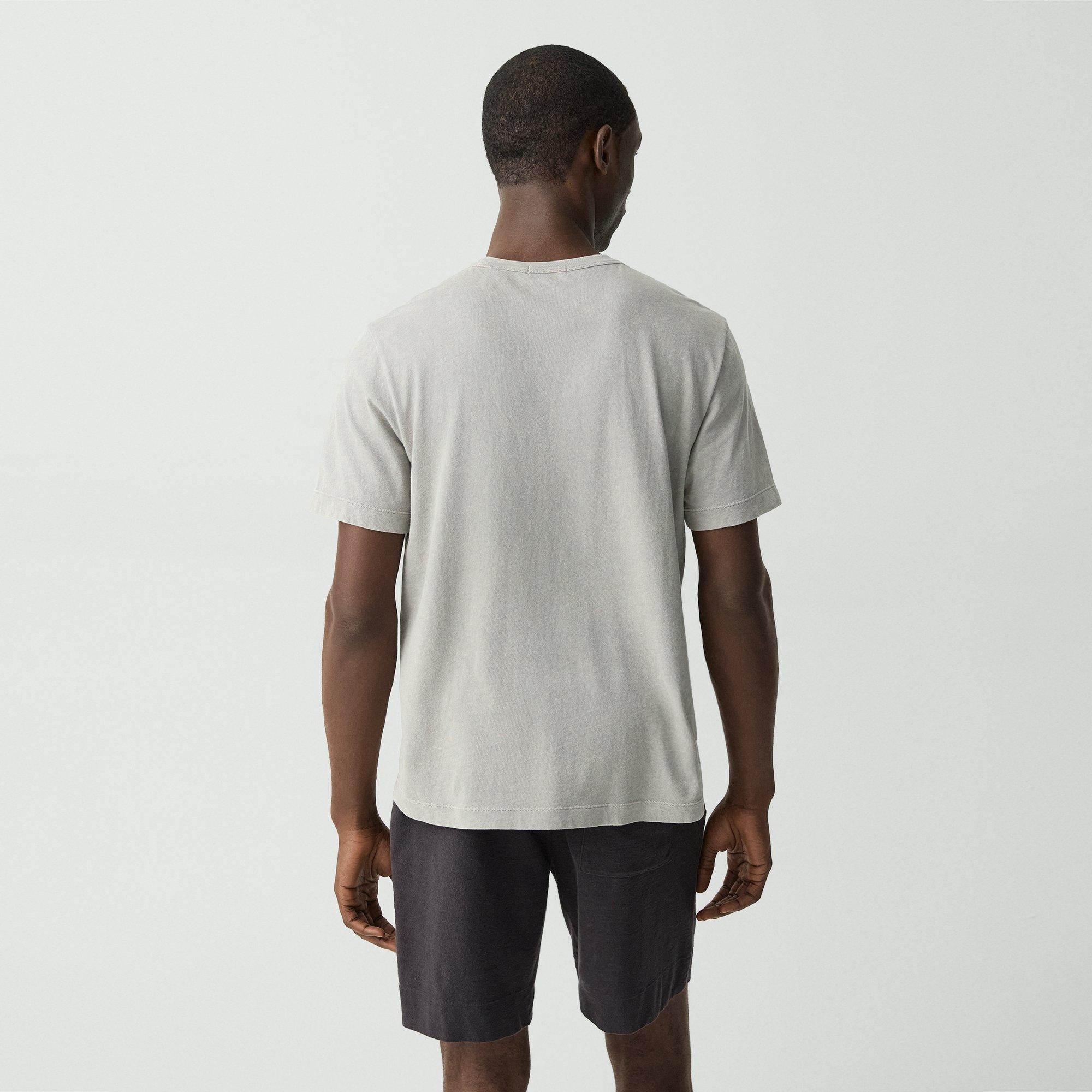 Ribbed Crewneck Tee in Fade Jersey - 4