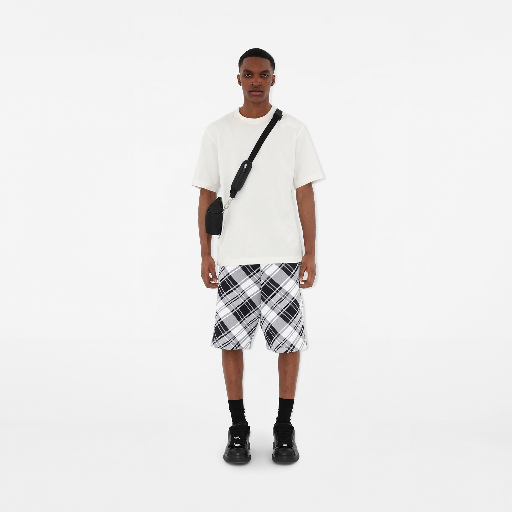 Check Jacquard Phone Bag - 2