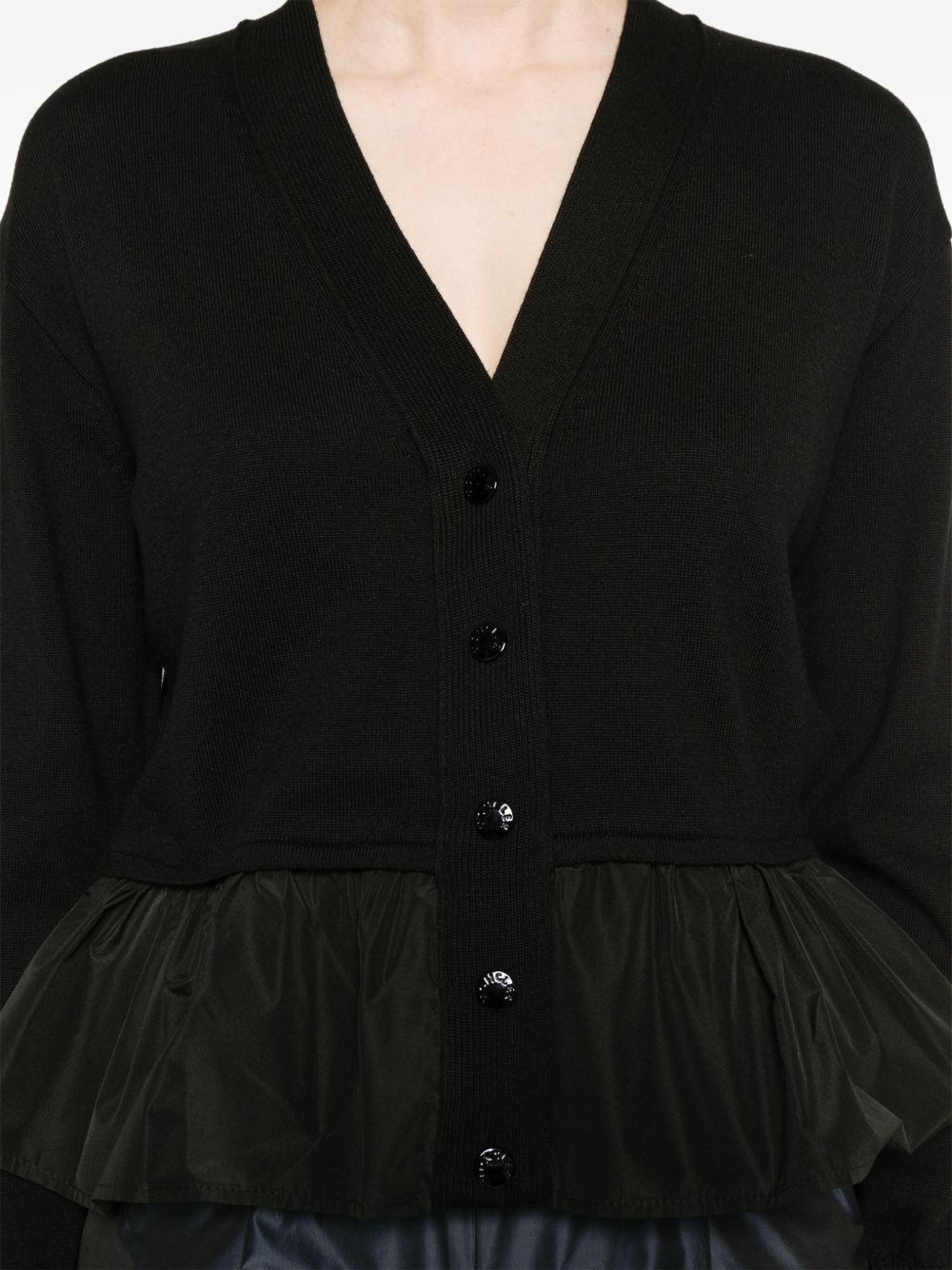 peplum-hem cardigan - 5