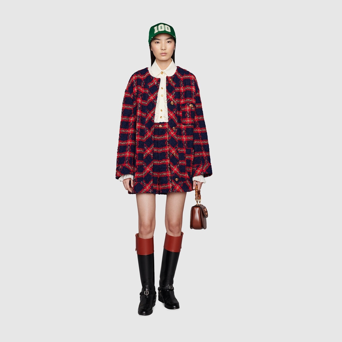 Check tweed shorts - 2