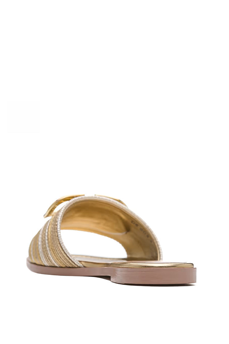 V-LOGO FLIP FLOPS TEXTILE - 4