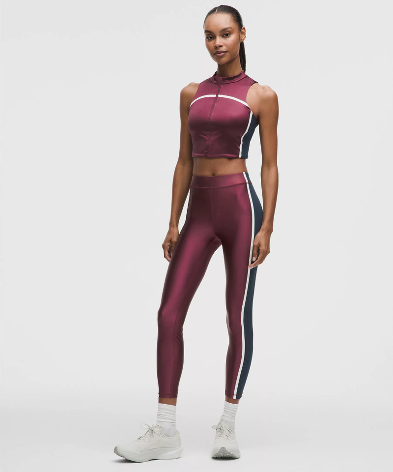 Satin Shine High-Rise Tight 25" *Stripe 1