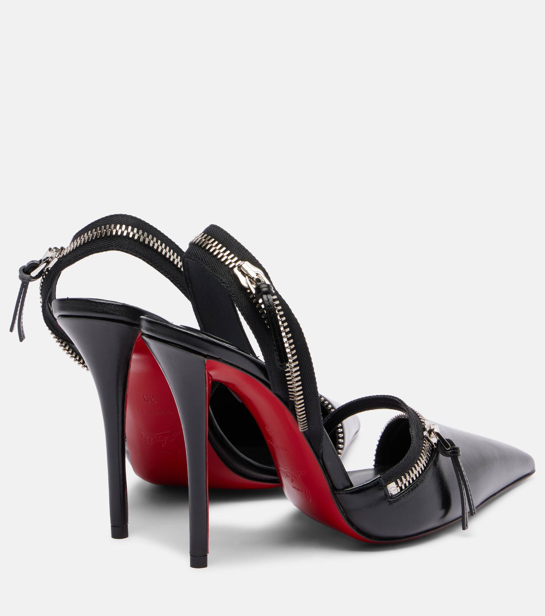 Slingyzip 100 leather slingback pumps - 2
