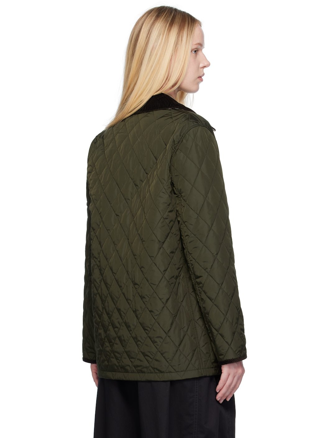Green Broadway Quilted Nylon Jacket - 3