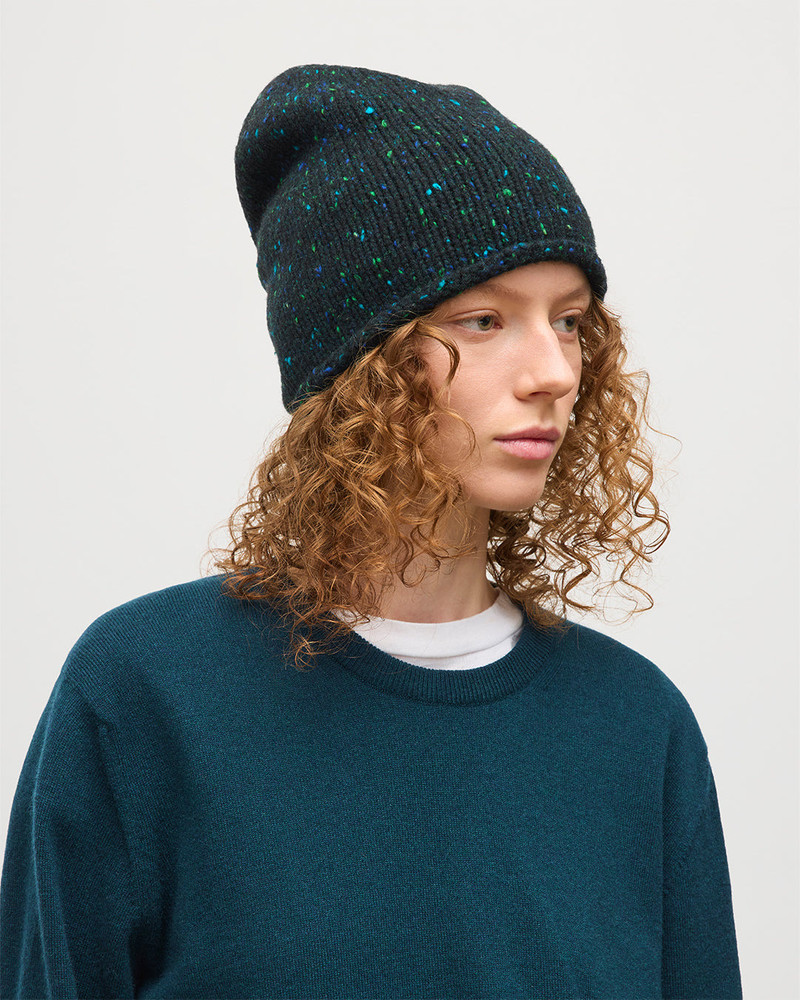 Tiree Green Donegal Cashmere Beanie 4