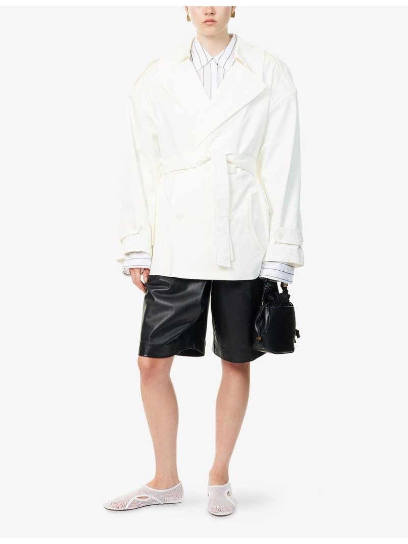 The Frankie Shop Zurich Oversized Stretch-Cotton Trench outlook