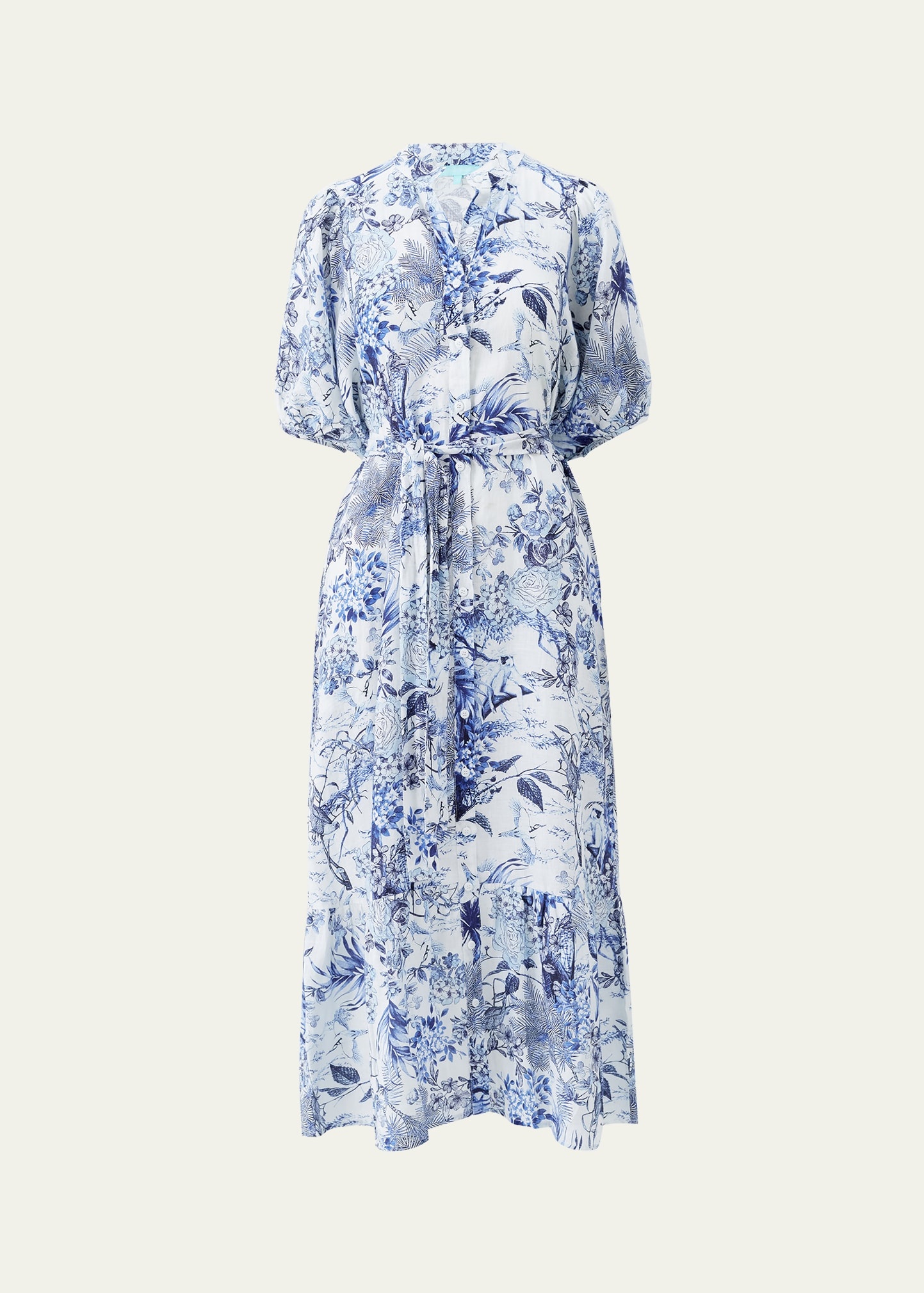 Kitty Belted Maxi Shirtdress - 1