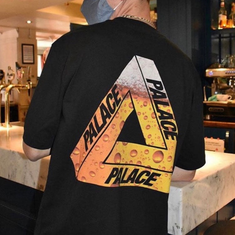 PALACE TRI-Lager Tee Triangle Logo Printing Short Sleeve Unisex Black P19TS219 - 3